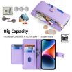 Samsung Galaxy A12 Sheep Texture Cross-body Zipper Wallet Leather Phone Case - 2