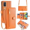 Samsung Galaxy A51 4G Sheep Texture Cross-body Zipper Wallet Leather Phone Case - 1