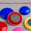 Picture of 80pcs/Box 20mm Round Colorful Conference Teaching Whiteboard Paper Magnetic Buckle