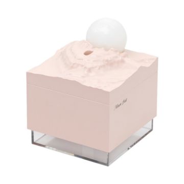 Picture of Moon Meteorite Mini Humidifier With Colorful Night Light (Pink)