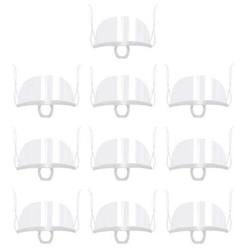 Recyclable Transparent Restaurant Mask Chef Anti-fog Plastic Masks - 1