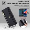 Samsung Galaxy M33 5G Cross-body Zipper Wallet Leather Phone Case - 4