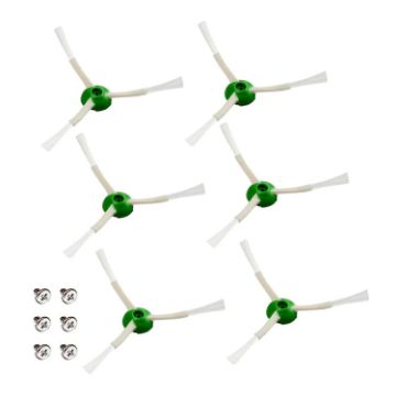 JUNSUNMAY 6pcs iRobot I&E&J Series Sweeper Triangle Side Brush Replacement - 1