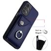 Samsung Galaxy A23 Organ Card Bag Ring Holder Phone Case Blue - 4