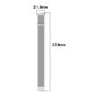 Samsung Galaxy Fit 3 Milanese Metal Steel Mesh Watch Band - Gold - 7