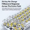 T-WOLF T40 68-Keys RGB Mechanical Keyboard (Yellow) - 8