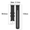 Samsung Galaxy Fit 3 SM-R390 Metal Connector Liquid Glossy Silicone Watch Band - 7