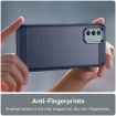 Nokia G42 Carbon Fiber Blue TPU Phone Case - Brushed Texture - 5