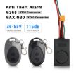 Xiaomi M365 Electric Scooter Anti-Theft Alarm + 2 Remotes - 4