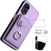 OPPO A38 4G/A18 4G Global Organ Card Bag Ring Holder Phone Case Purple - 4