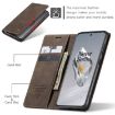 OnePlus 12 CaseMe 013 Retro Frosted Flip Leather Phone Case - Coffee - 4