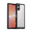 Sony Xperia 5 V Colorful Series Acrylic Hybrid TPU Phone Case - Black - 1