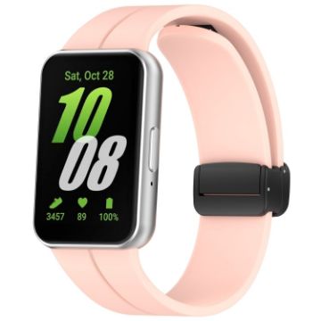 Samsung Galaxy Fit 3 SM-R390 Silicone Watch Band - Pink - 1