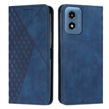 Motorola Moto G04/G24 Blue Leather Phone Case - 1