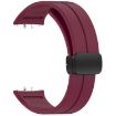 Samsung Galaxy Fit 3 SM-R390 Silicone Watch Band - Wine Red - 3