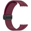 Samsung Galaxy Fit 3 SM-R390 Silicone Watch Band - Wine Red - 4