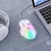 ONIKUMA CW923 RGB Lighting Wired Mouse Transparent - 2