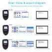 1D CCD Red Light Wireless Barcode Reader Scanner With LCD Screen - 9