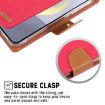 Samsung Galaxy S24 5G Blue Fabric Texture Flip Leather Phone Case - 7
