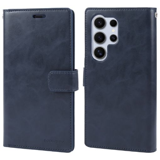 Samsung Galaxy S24 Ultra 5G GOOSPERY MANSOOR DIARY Leather Phone Case - 1