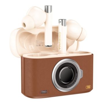 ONIKUMA T18 Bluetooth 5.3 Wireless Earphone - Brown - 1