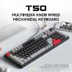 T-WOLF T50 97-keys RGB Mechanical Keyboard White B - 2