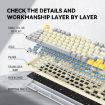 T-WOLF T50 97-keys RGB Mechanical Keyboard White B - 3