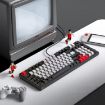 T-WOLF T50 Mechanical Keyboard with Knob, Black B - 1