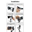Universal Phone Gimbal to Sports Camera Adapter - Black - 9