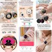 T86 Woman Health Smart Watch - Rose Gold Steel Band - 6