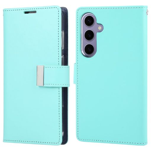 Samsung Galaxy S24 5G Mint Green Leather Phone Case - 1