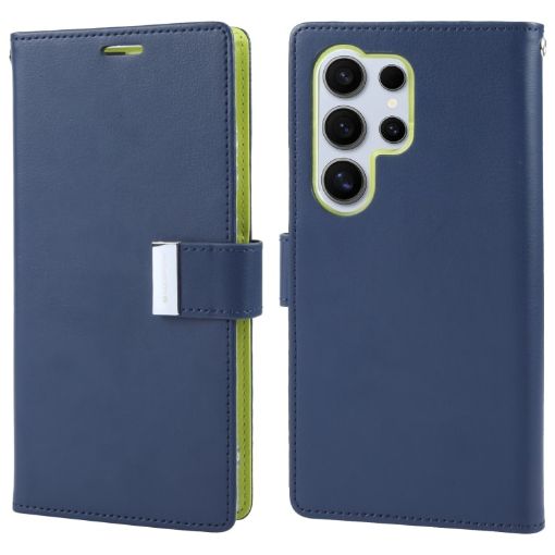 Samsung Galaxy S24 Ultra 5G Blue Leather Phone Case - 1