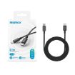 MOMAX DC30 1.5m USB-C to USB-C 60W Braided Cable - Titanium Color - 3