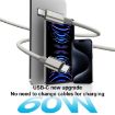 MOMAX DC30 1.5m USB-C to USB-C 60W Braided Cable - Titanium Color - 4