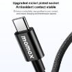 MOMAX DC30 1.5m USB-C to USB-C 60W Braided Cable - Titanium Color - 7