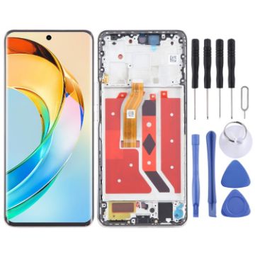 For Honor X50 LCD Screen Digitizer Full Assembly with Frame (Gold) - 1