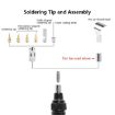 13pcs Gas Soldering Iron Set - 3 In 1 Multi-function Pen Type - Transparent Red - 5