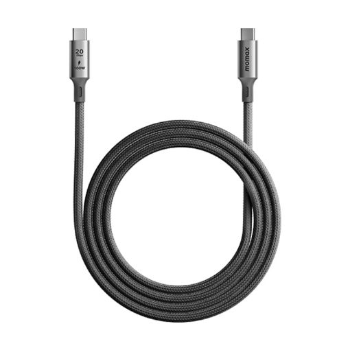 MOMAX DC31 1m USB-C to USB-C 100W Cable (Black) - 1
