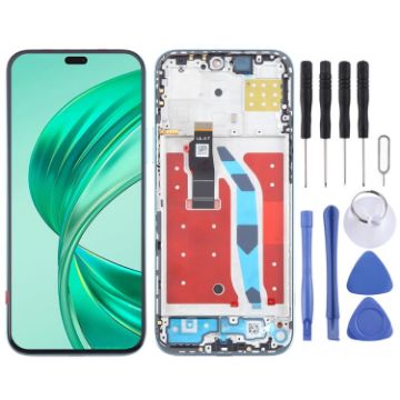 For Honor X8b LCD Screen Digitizer Full Assembly with Frame - Green - 1