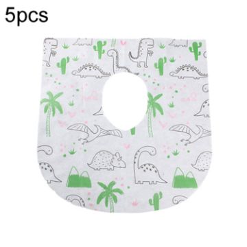 5pcs Disposable Nonwoven Toilet Pad - Dinosaur Style - 1
