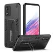 Motorola Moto E13 Brave Armor Finger Loop Holder Phone Case - Black - 1
