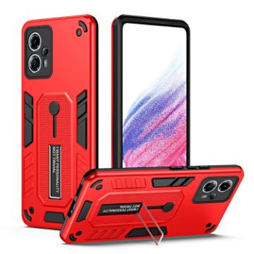 Motorola Moto G13 Red Armor Finger Loop Phone Case - 1