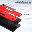 Motorola Moto G13 Red Armor Finger Loop Phone Case - 3