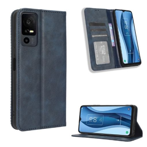 TCL 40 XE 5G/40 NxtPaper 5G Blue Leather Phone Case - 1