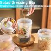 Salad Meal Shaker Cup Portable Fruit and Vegetable Container Blue - 5