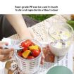 600ml Fruit and Veggie Snack Cup with Lid and Fork - White - 4