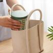 600ml Fruit and Veggie Snack Cup with Lid and Fork - White - 8