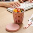600ml Fruit and Veggie Snack Cup with Lid and Fork - Green - 7