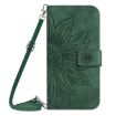 Motorola Moto G34 5G Green Leather Phone Case with Lanyard - 2