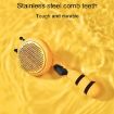 Bee Pet Comb Cats Hair Removal Brush - Yellow - 5